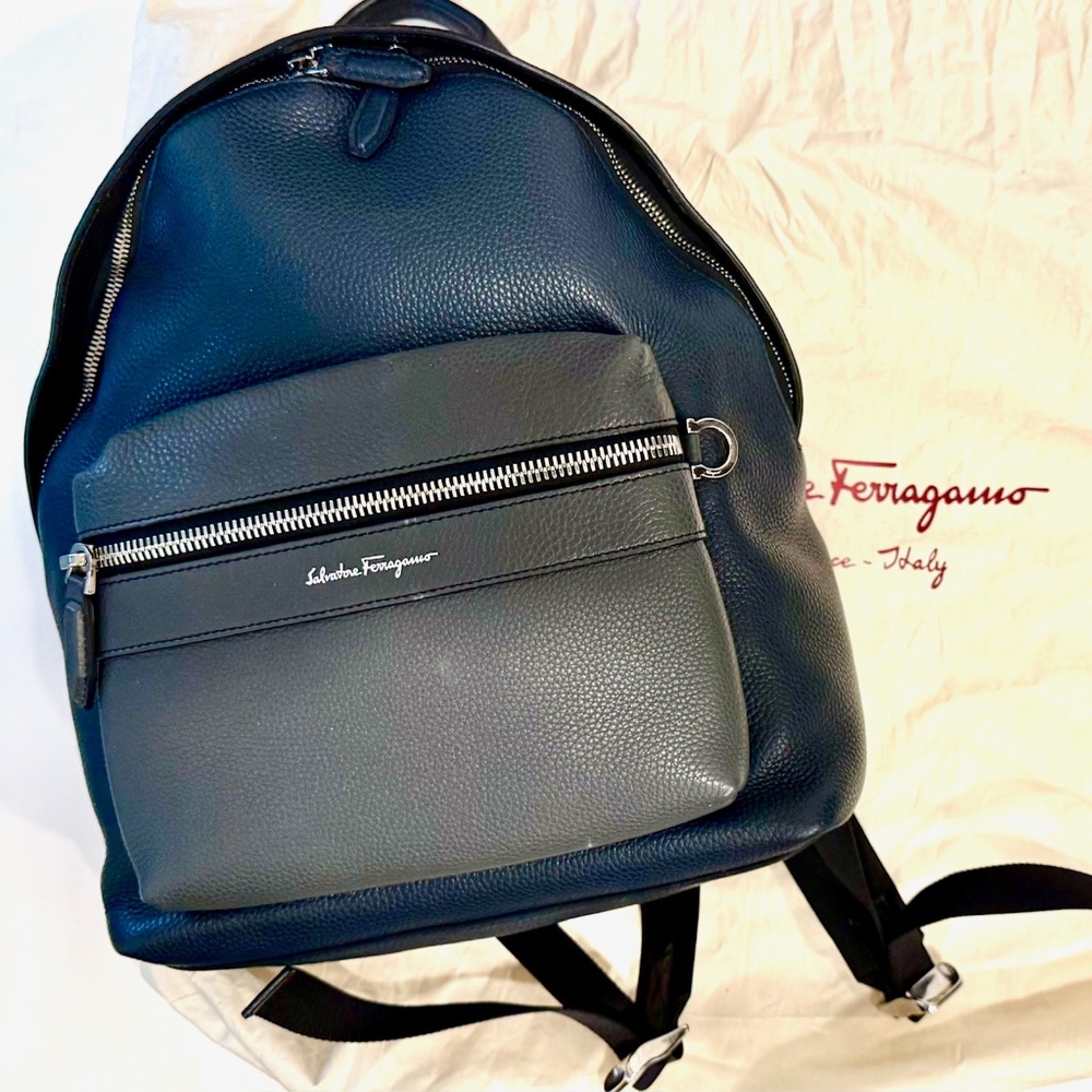 NWT Salvatore Ferragamo Calfskin Backpak